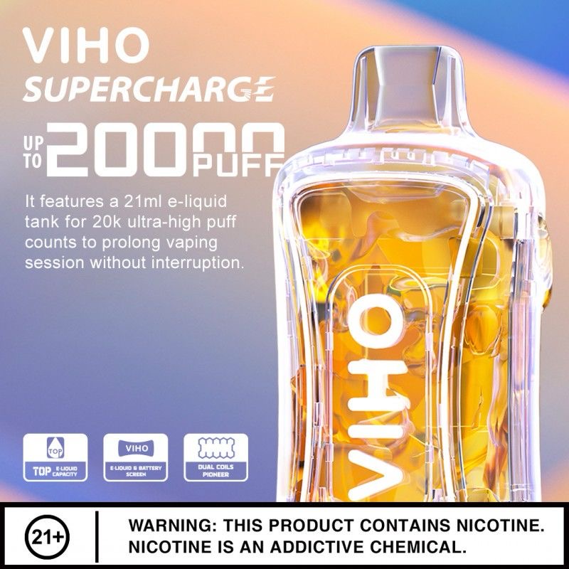 (New)VIHO supercharge 20000 puff disposables