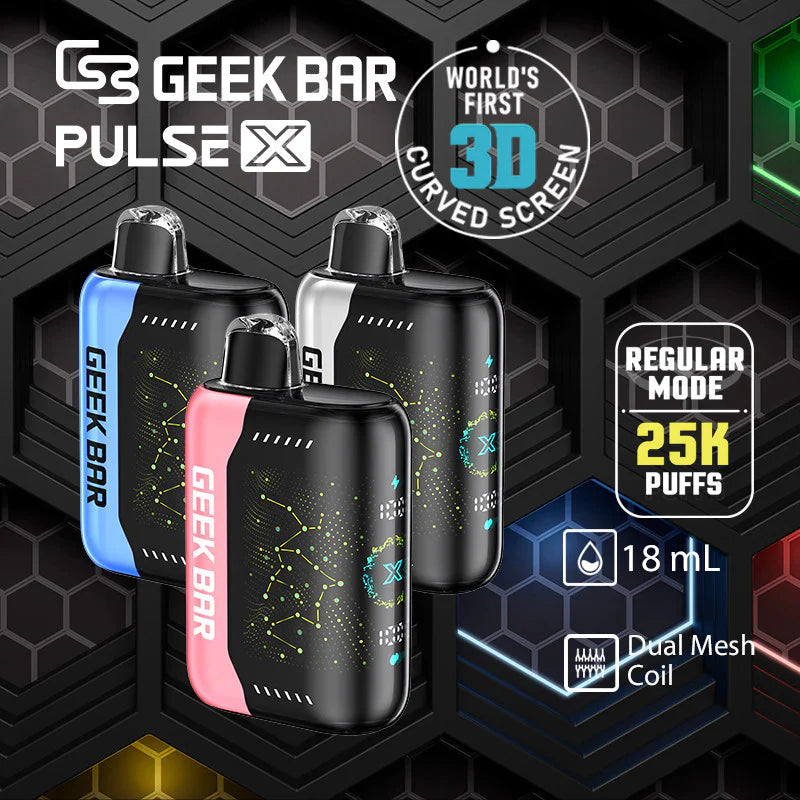 Geek Bar Pulse X Disposables 25000 Puffs 18mL 50mg | MOQ